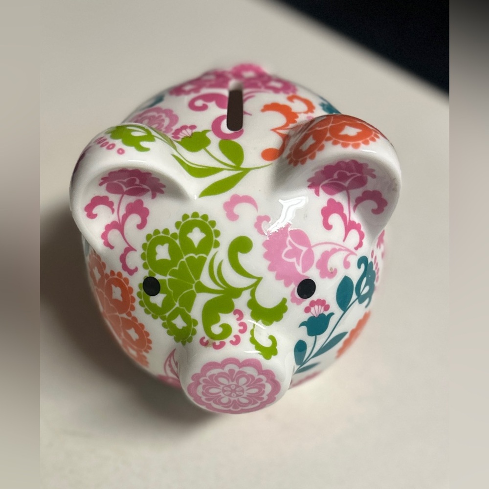 Vera Bradley RARE Ceramic Piggy Bank 🔥
